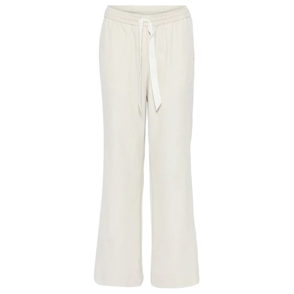 Gustav Wide Leg Bali Broek White Dames