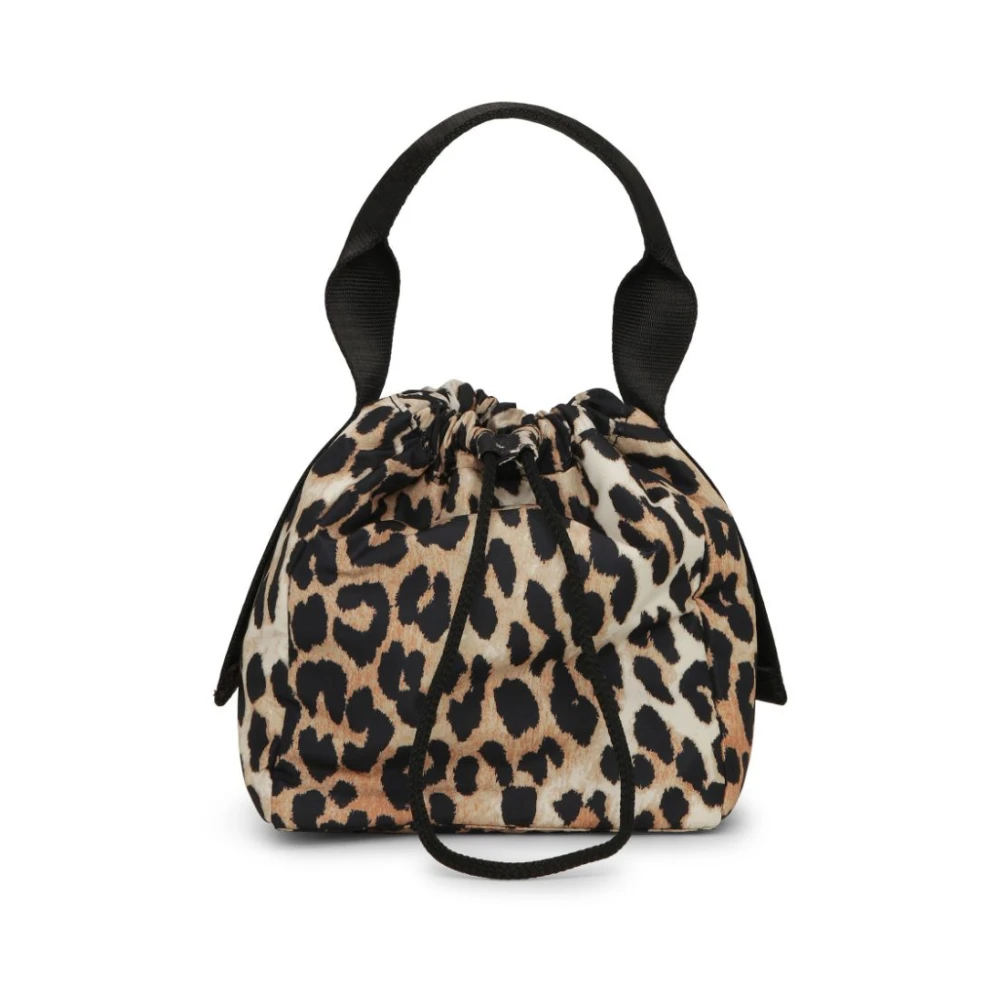 Ganni Leopard Tech Pouch Print Väska Multicolor, Dam