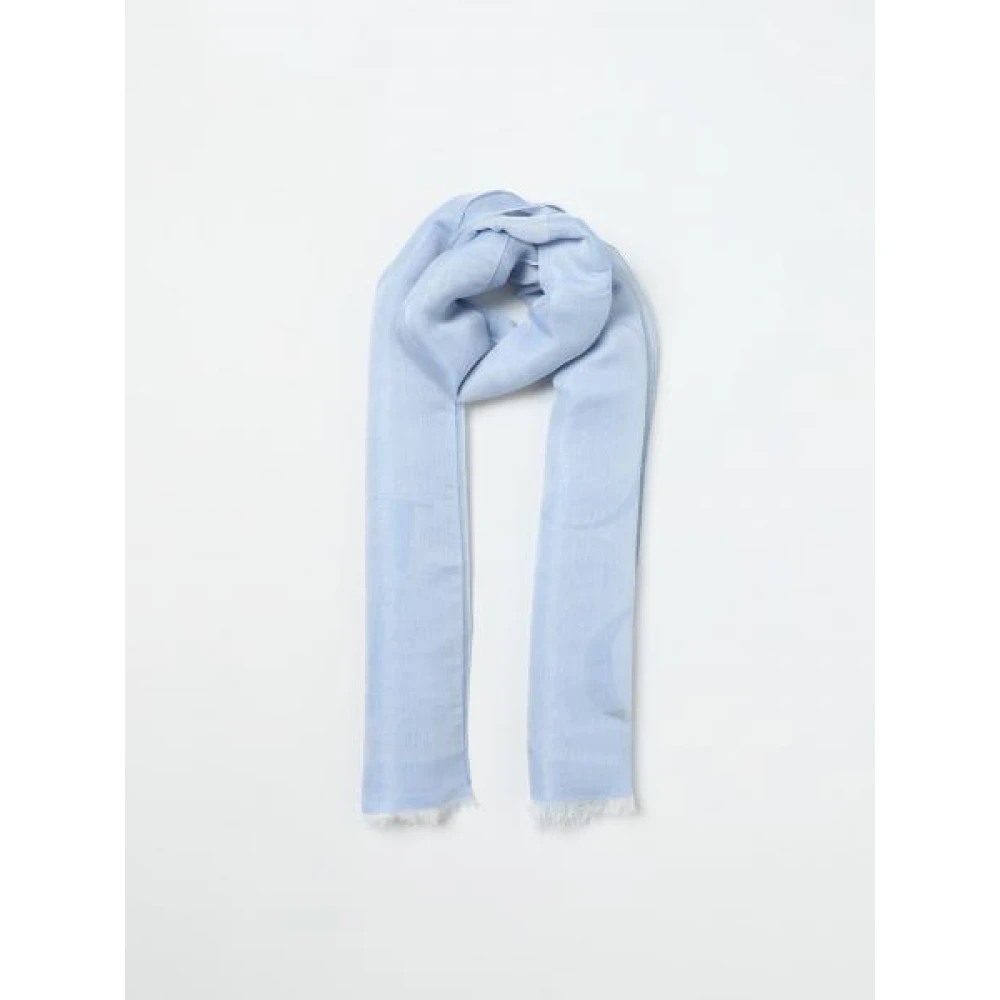 Emporio Armani Lichtblauwe Sjaal Blue Dames