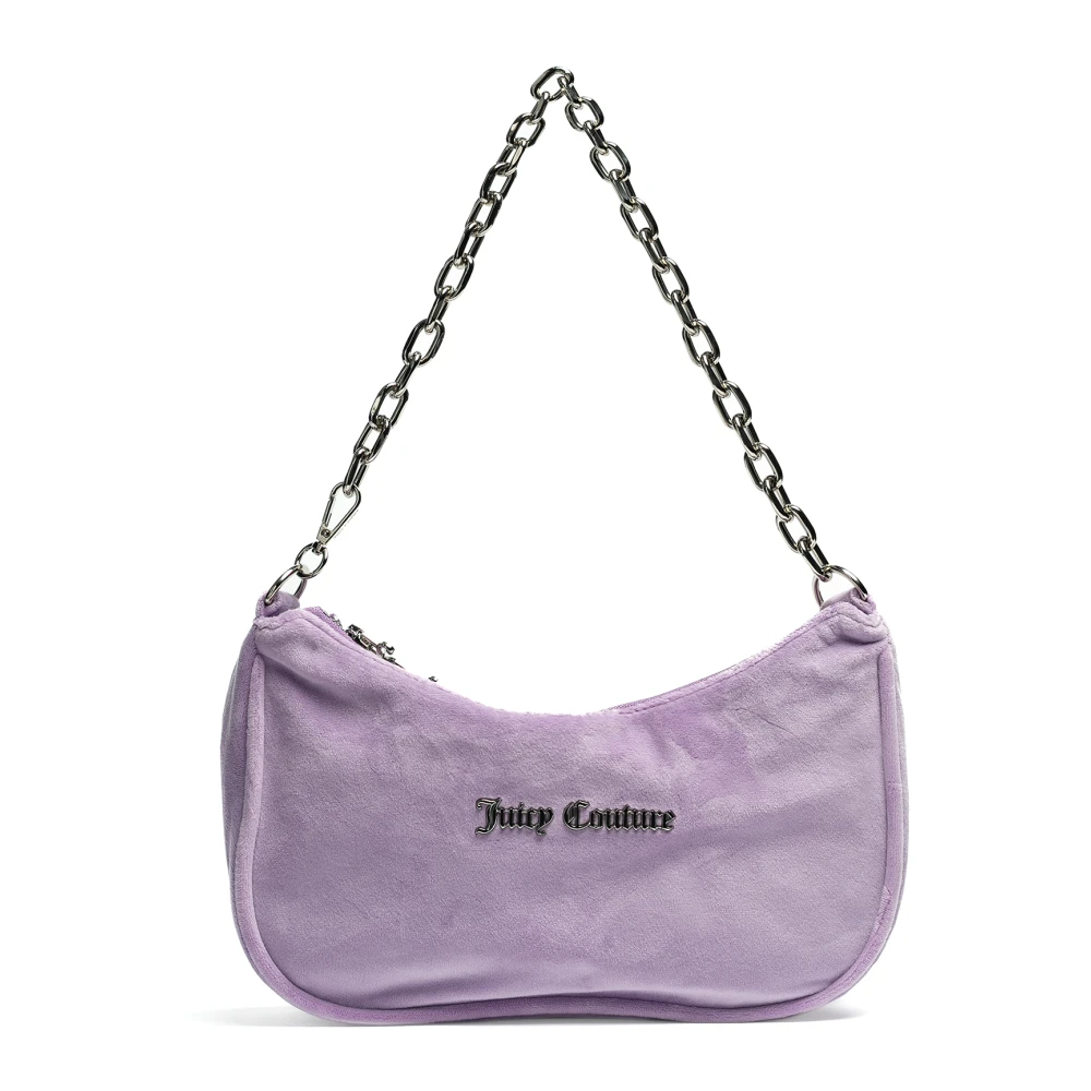 Juicy Couture Kabelo Velours Schoudertas Purple Dames