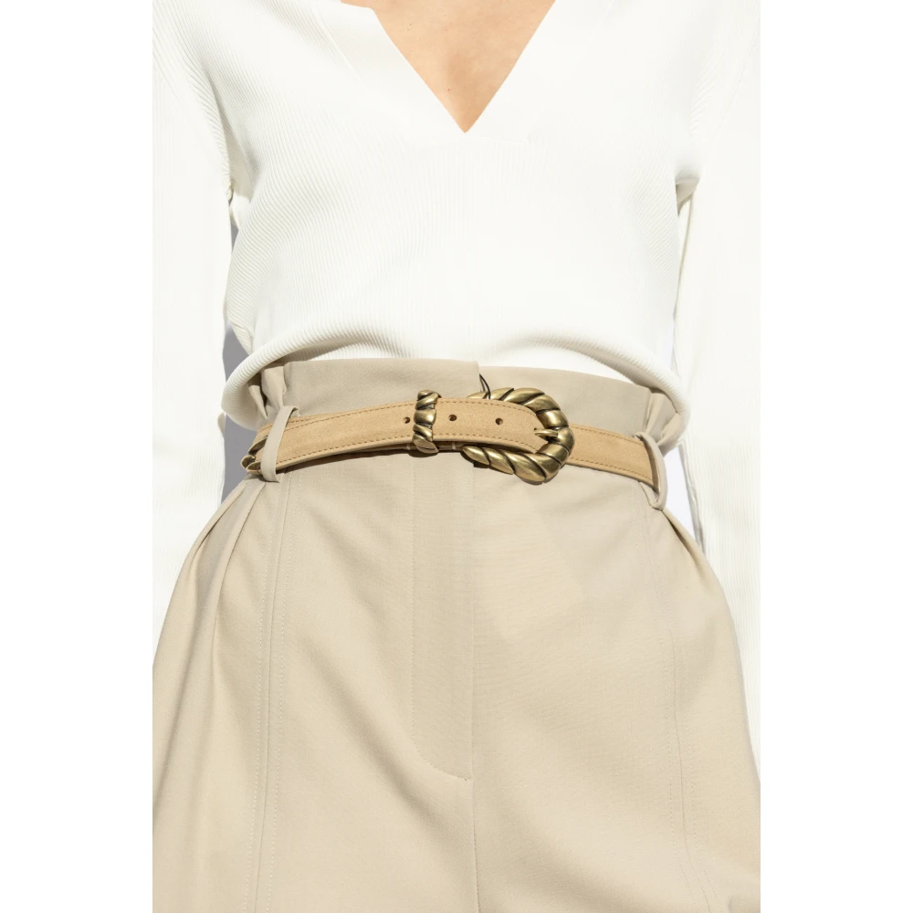 IRO Leren riem Embella Beige Dames