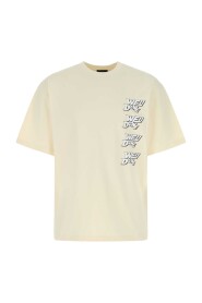 T-shirt oversize di cotone avorio