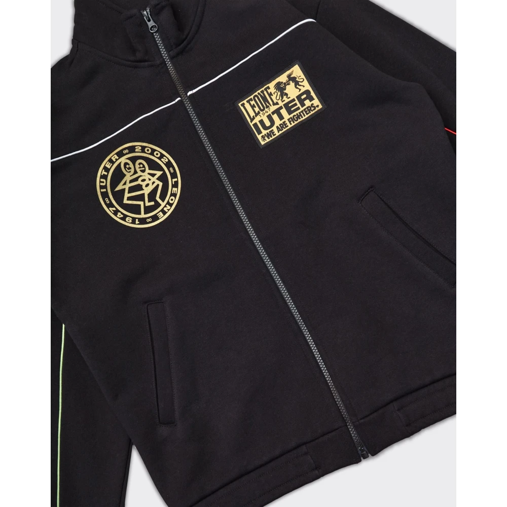 Iuter Leone Track Jacket in Zwart Black Heren