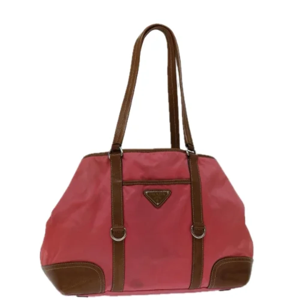 Prada Vintage Pre-owned Nylon totes Pink Dames