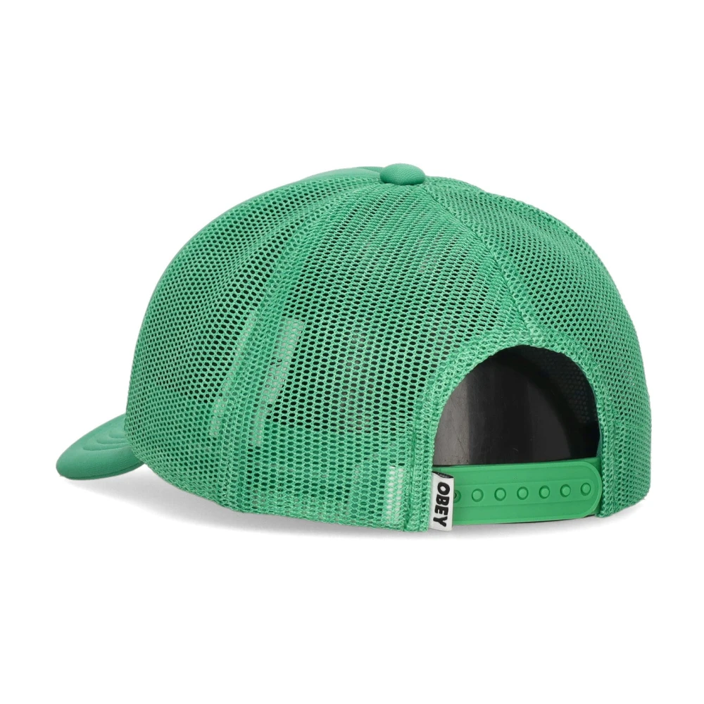 Obey Curvy Curva Trucker Hoed Groen Green Unisex