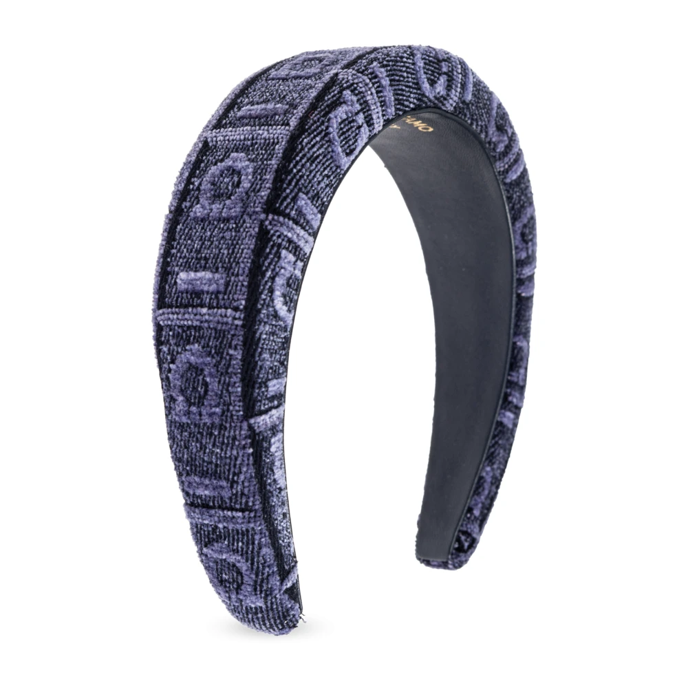 Salvatore Ferragamo Hoofdband met logo Blue Dames