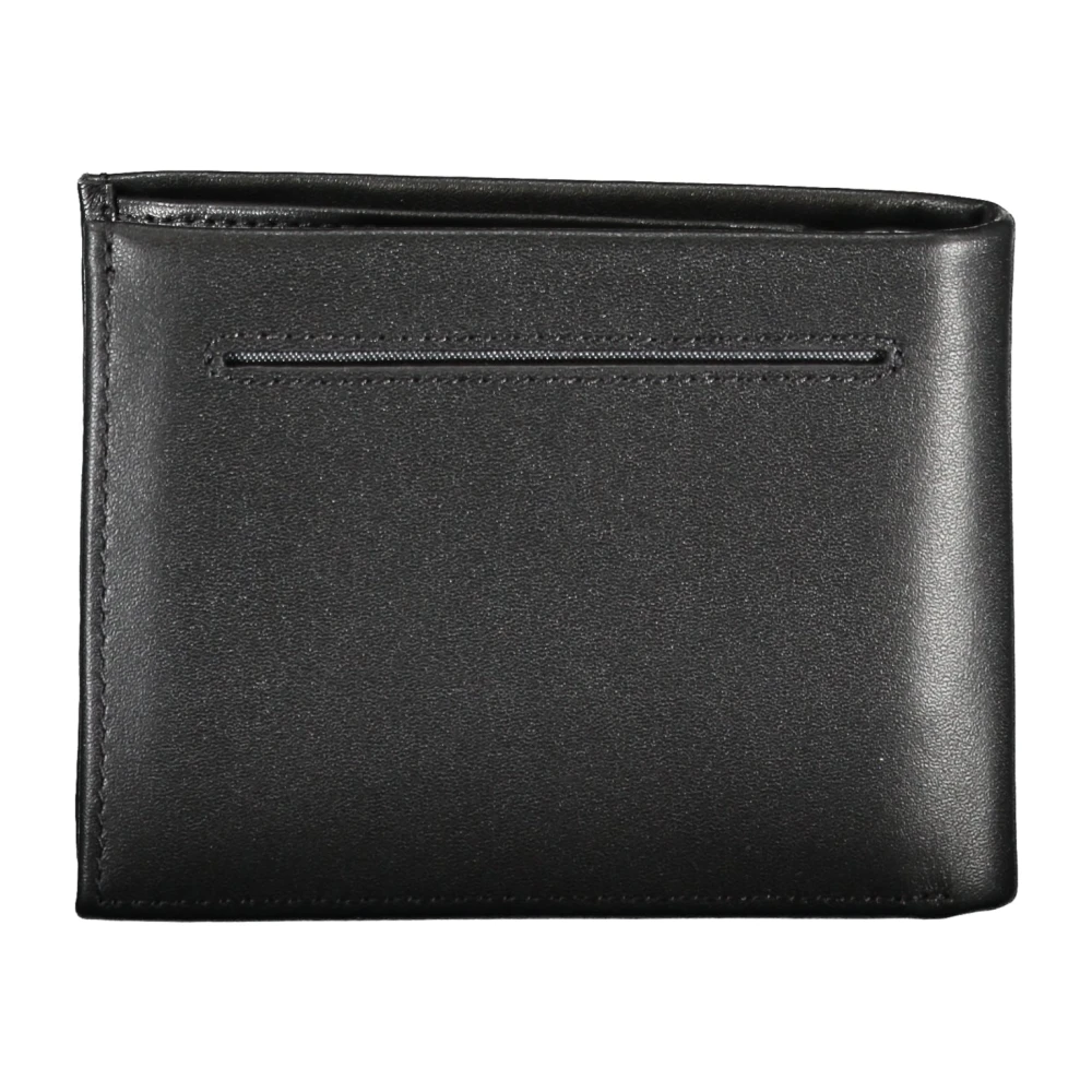 Calvin Klein Heren Portemonnee Zwart 2 Vakken Munt Black Heren