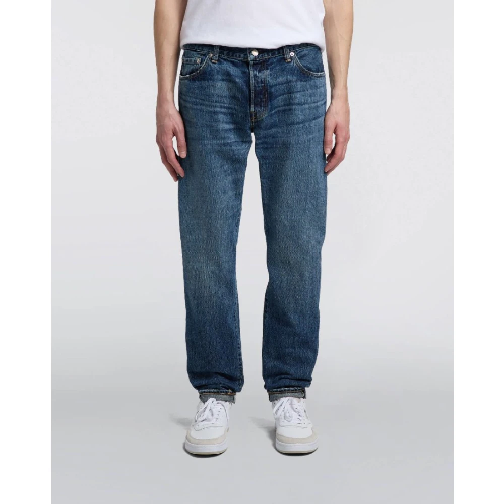 Edwin Regular Tapered Jeans Blauw Donkere Wassing Blue Heren