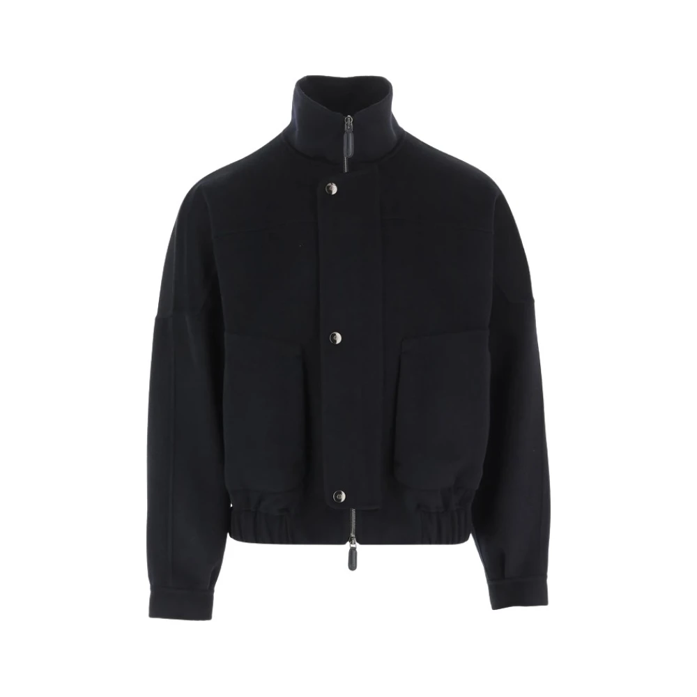 Giorgio Armani , Bomber Jackets, Male, Black, 2XL, Bomber Jacket