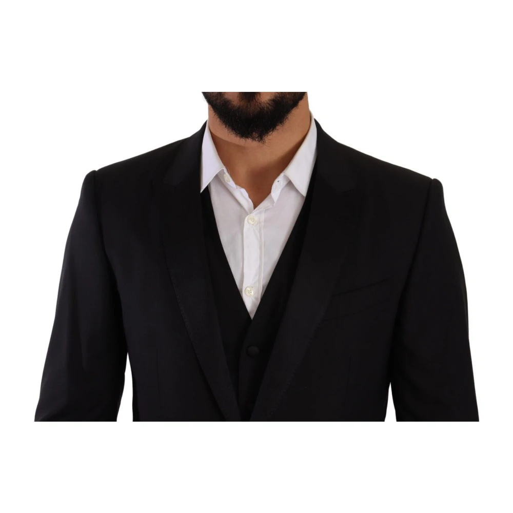 Dolce & Gabbana Single Breasted Suits Black Heren