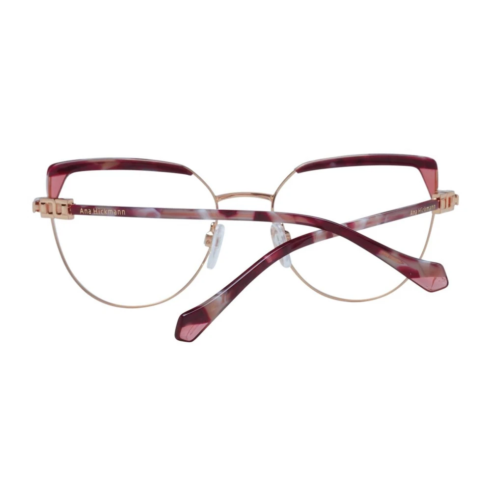 Ana Hickmann Rode Cat Eye Metalen Optische Frames Red Dames