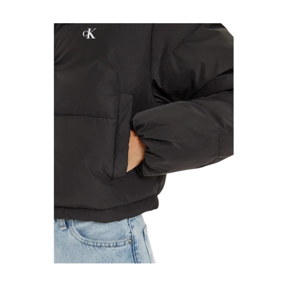Calvin Klein Jeans Korte Pufferjas Black Dames