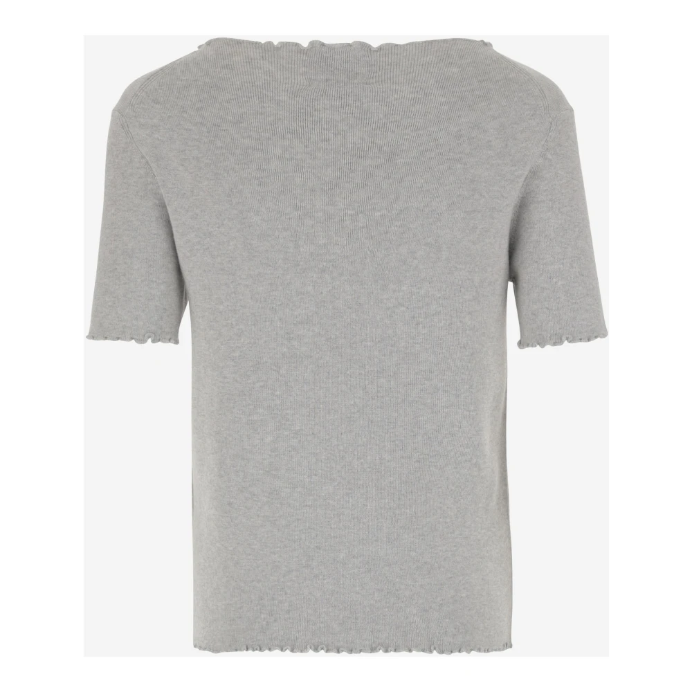 allude Katoenmix Boothals T-shirt Gray Dames