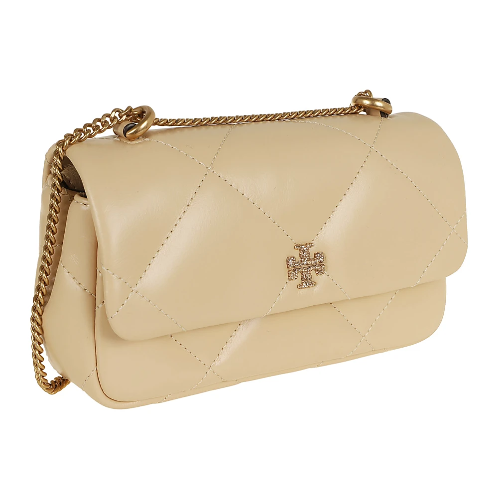 TORY BURCH Leren Handtas in Levendig Geel en Oranje Beige Dames