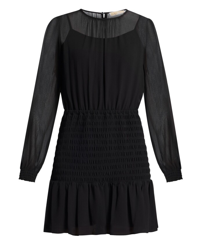 robe-mini-smock-noire