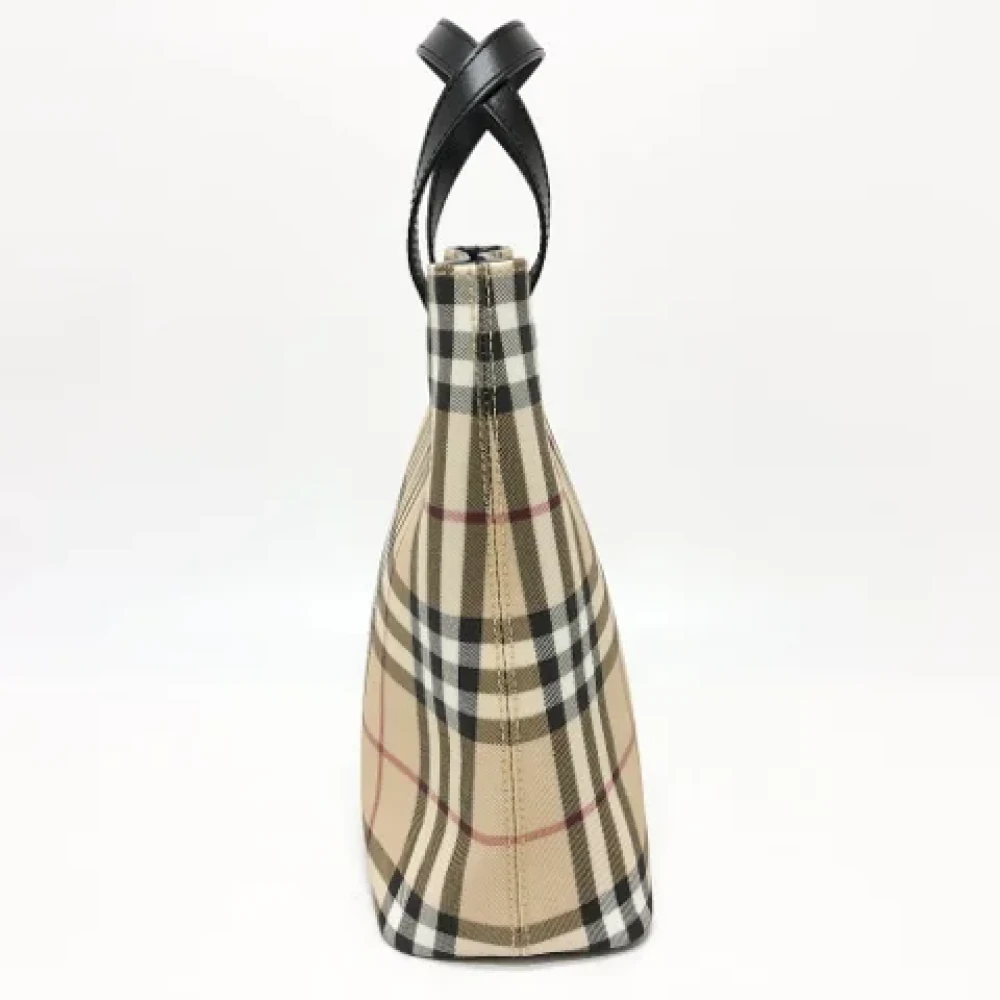 Burberry Vintage Pre-owned Fabric handbags Beige Dames