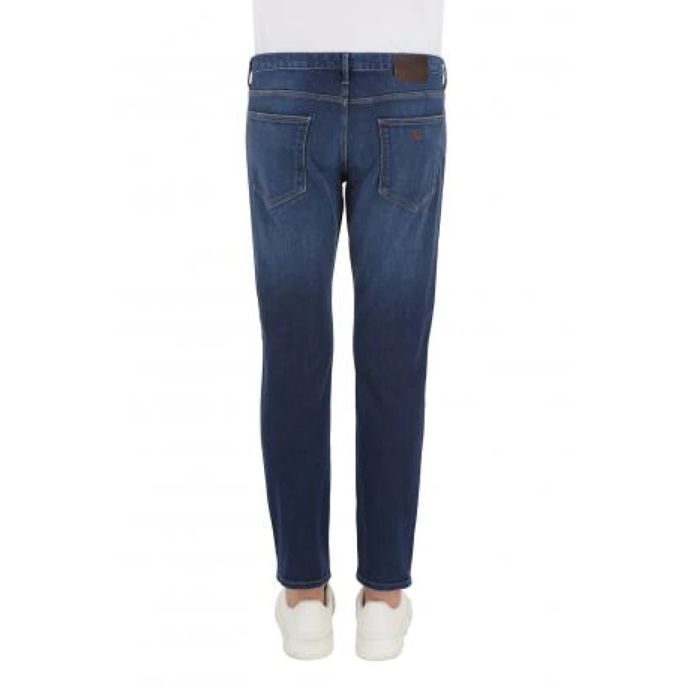 Emporio Armani Slim Fit 5 Zakken Denim Jeans Blue Heren