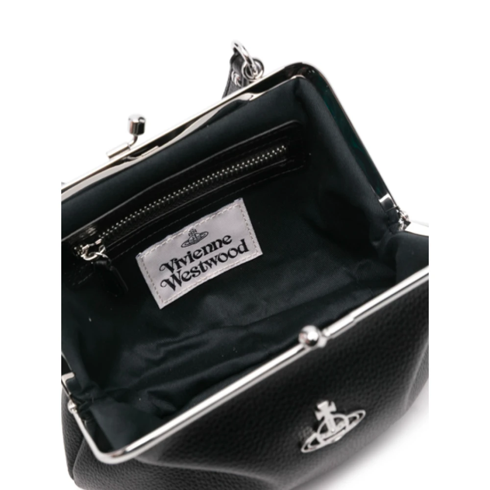 Vivienne Westwood Zwarte Frame Portemonnee Black Dames