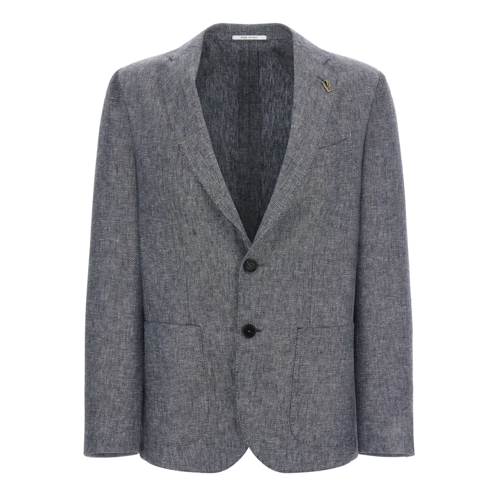Pal Zileri Blue Brera Single-Breasted Blazer - Male - Blazers - 2XL - Jackets