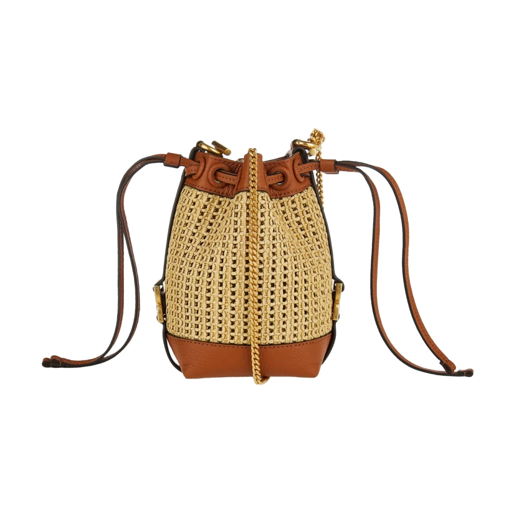 Chloé Bruine Marcie Bucket Tas met Trekkoordsluiting Brown Dames