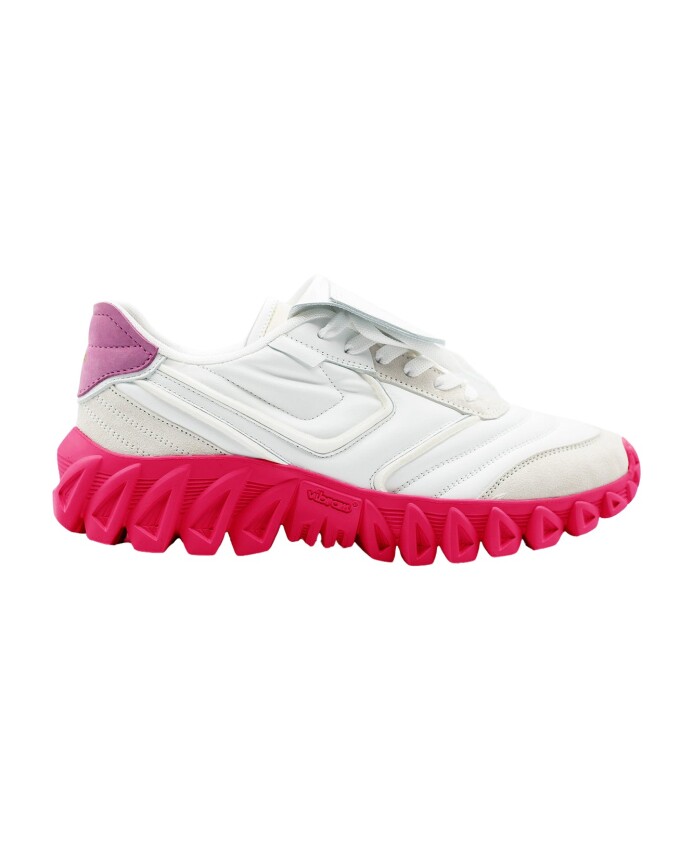 baskets-blanches-retro-inspirees-multicolores-a-lacets
