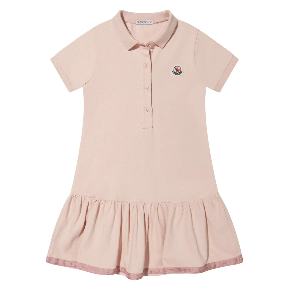 Moncler Girls Pink Dresses,, Logo Polo Dress Size 10 Y