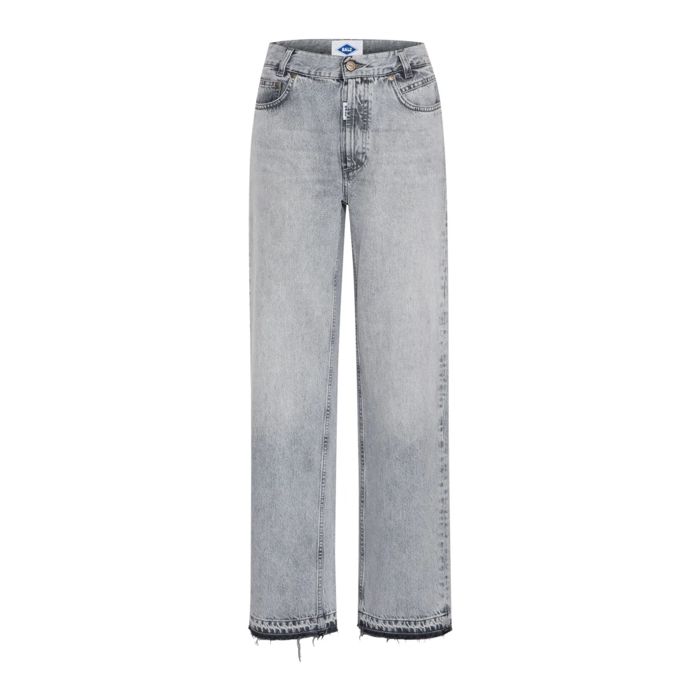 Ball Women's Gray Grey Denim Straight Leg Jeans - Straight Fit Jeans - W27 L34 - Jeans