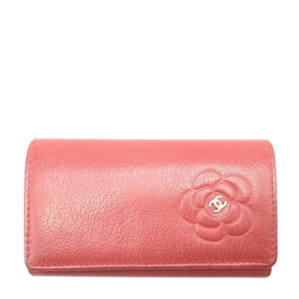 Chanel Vintage Pre-owned Leather key-holders Red Dames