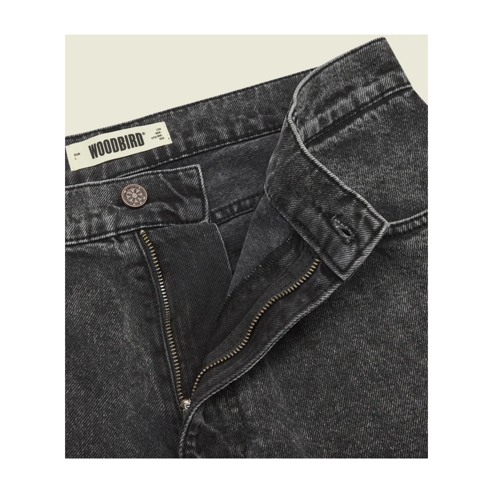 Woodbird Zwarte jeans met Thun-stijl Gray Heren