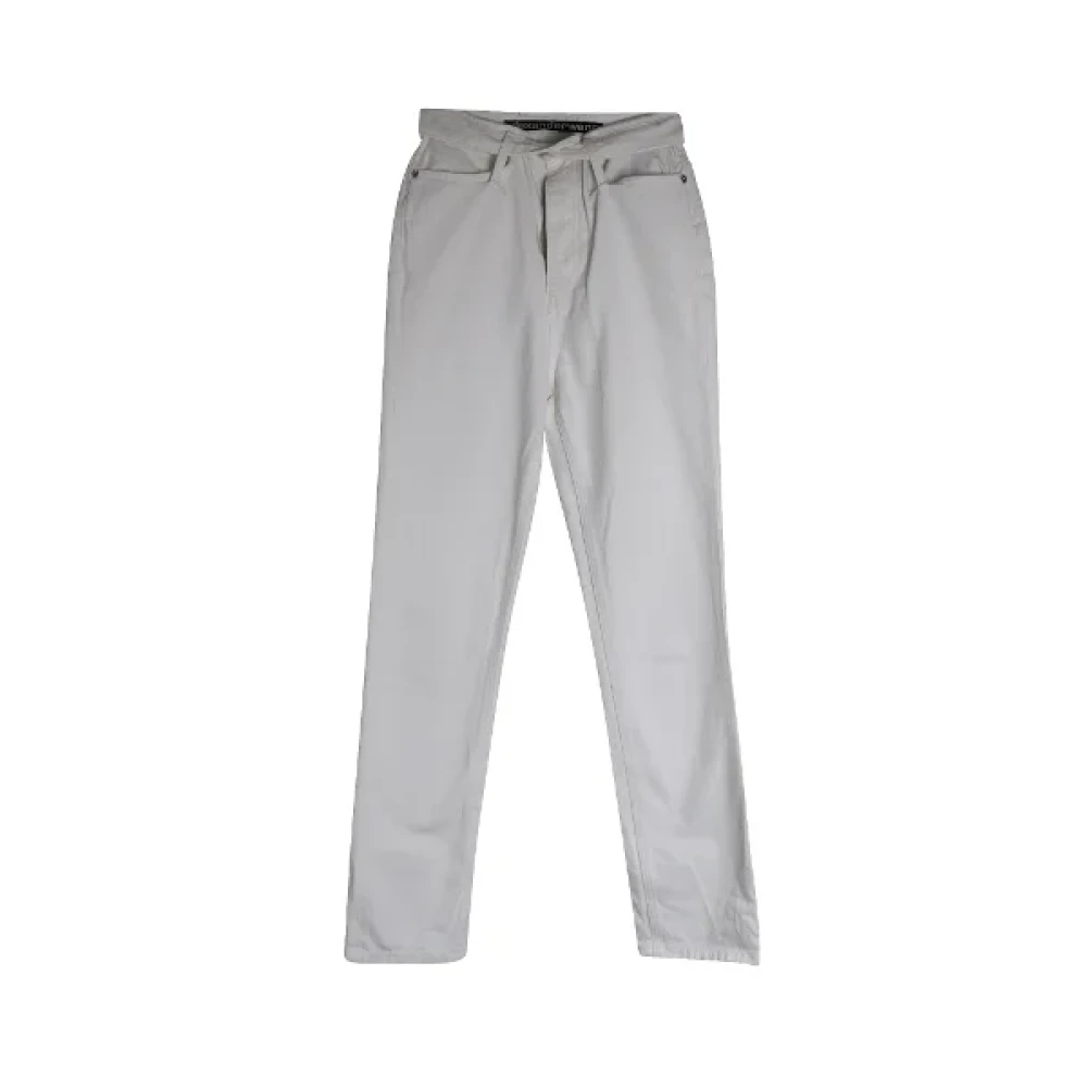 Alexander Wang Pre-owned Cotton jeans White Dames