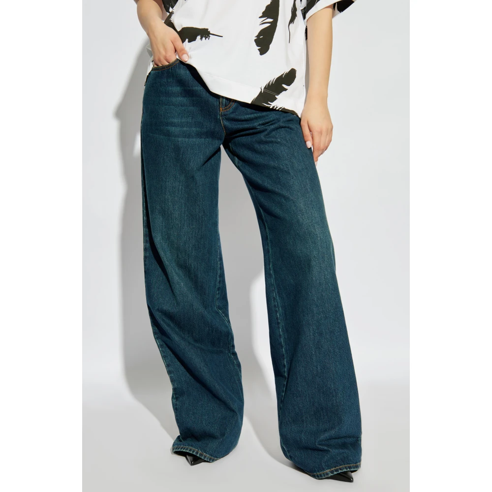 alexander mcqueen Wijde jeans Blue Dames