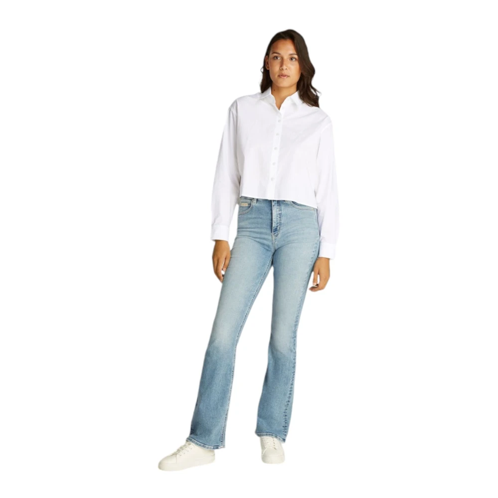 Calvin Klein Jeans Lange mouwen overhemd White Dames