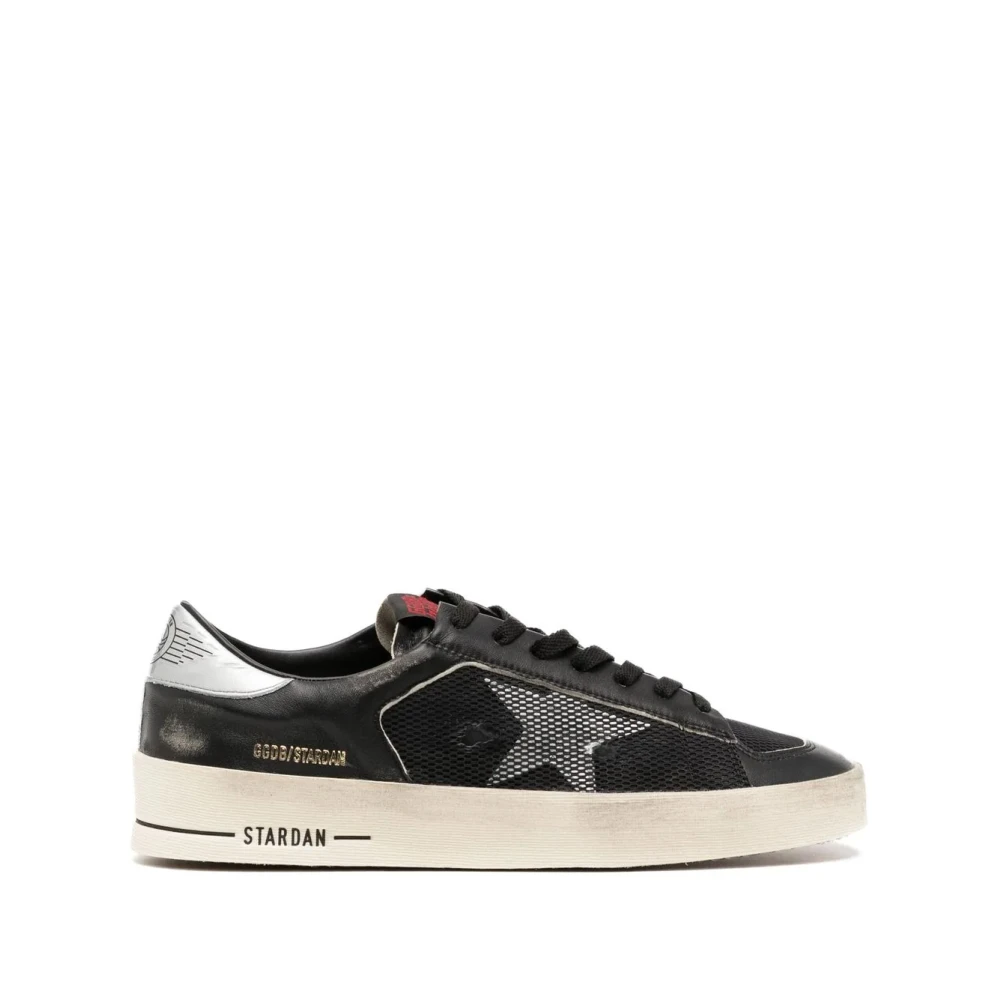 Golden Goose Stardan Suede Sneakers med Nappa Detaljer Black, Herr