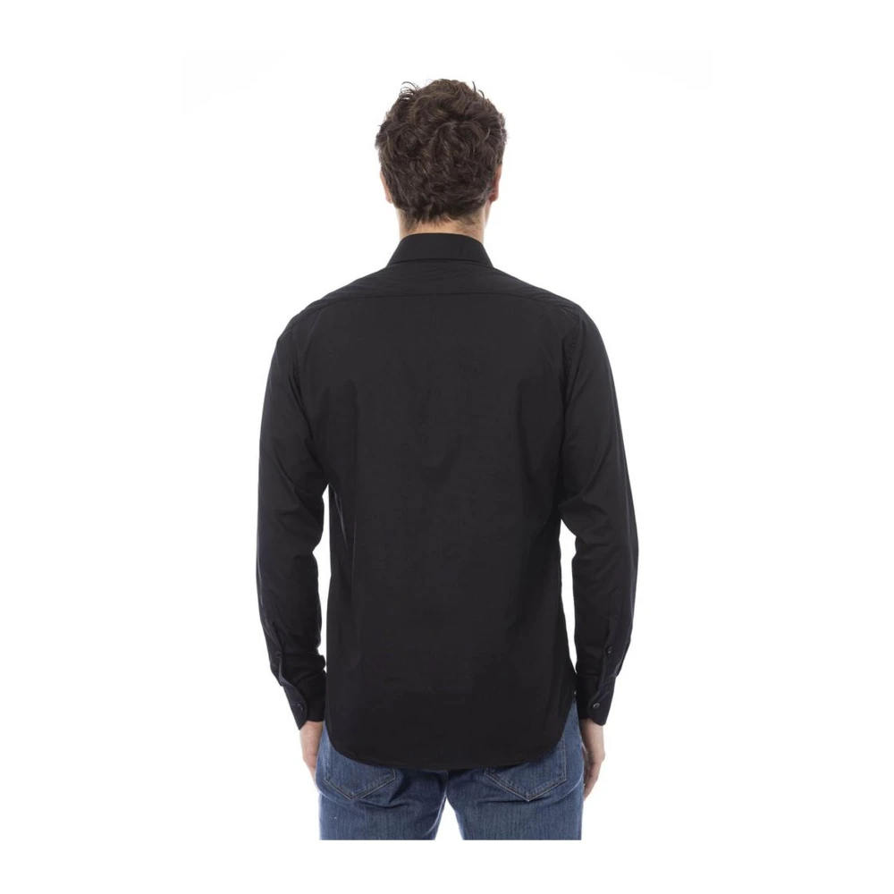 Baldinini Katoenen overhemd met knopen Black Heren