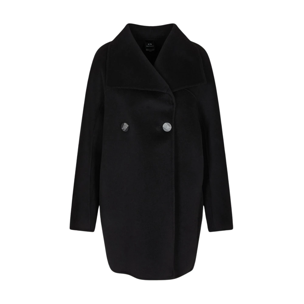 Armani Exchange Donna Nero Cappotti, S, New,