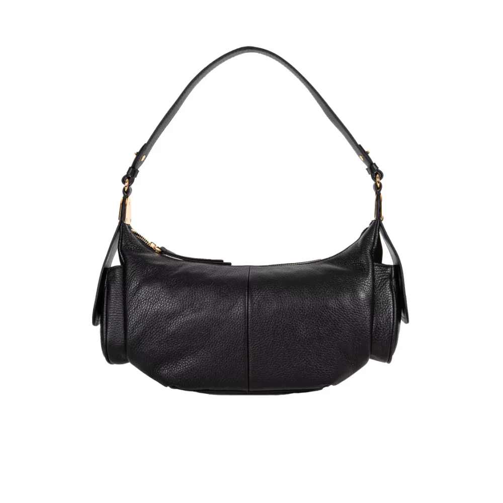 Coccinelle Grote leren handtas Black Dames