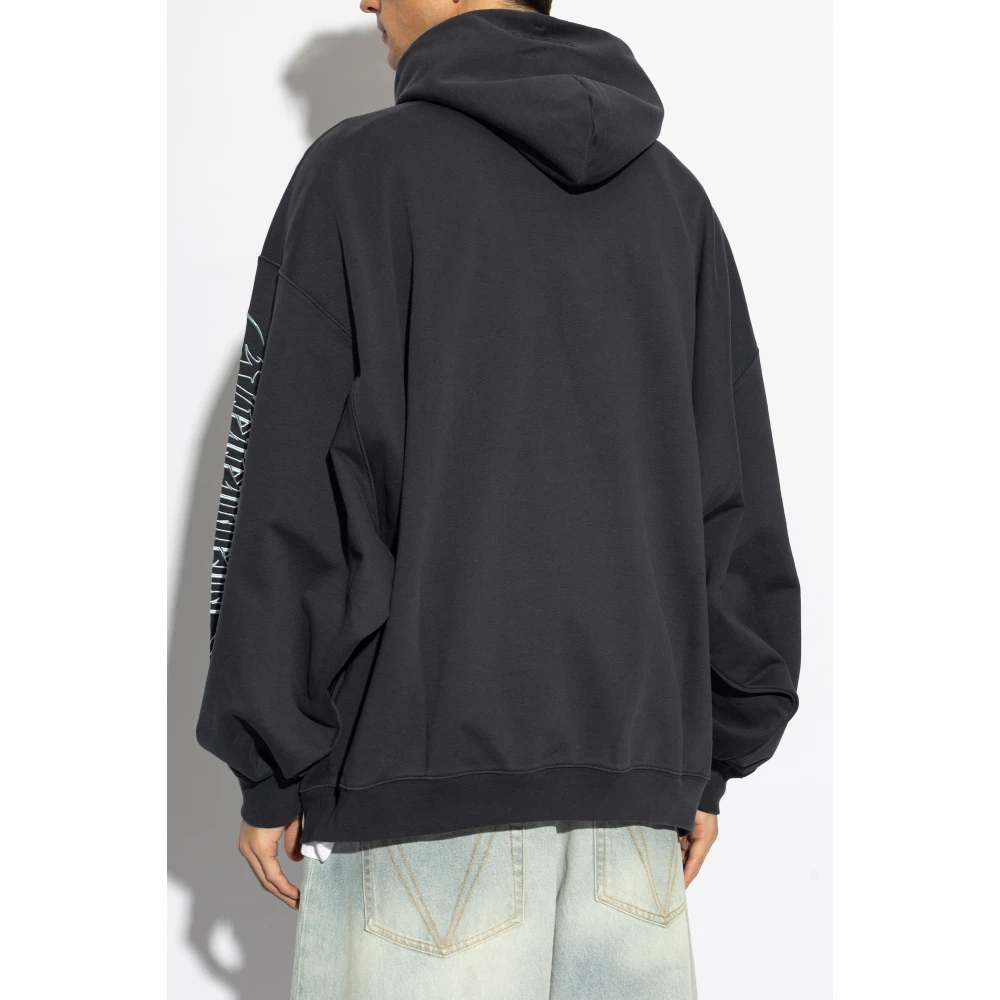 Vetements Sweatshirt met logo Blue Heren
