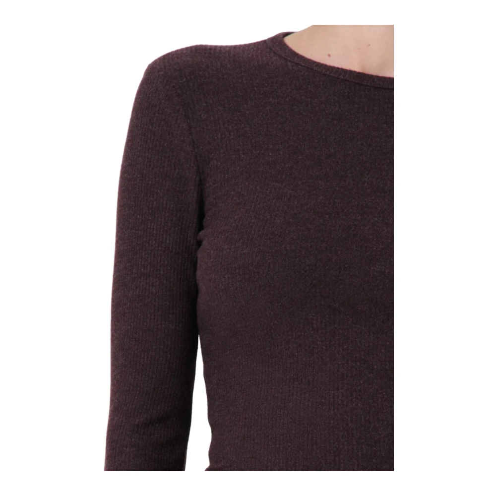 Agolde Stijlvolle T-shirt en Polo Combo Brown Dames