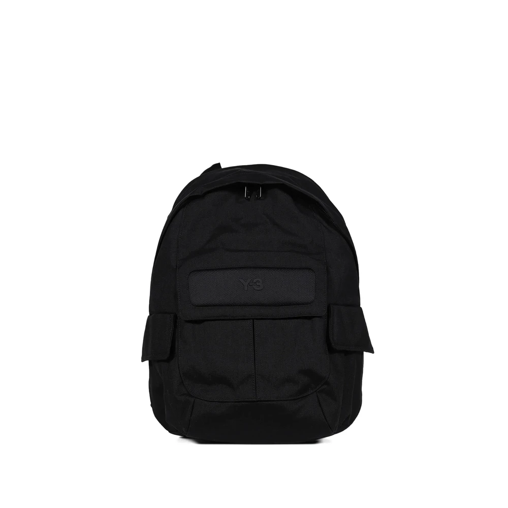 Y-3 Men's Black Backpack With Adjustable Straps - Backpacks - One Size - Bags