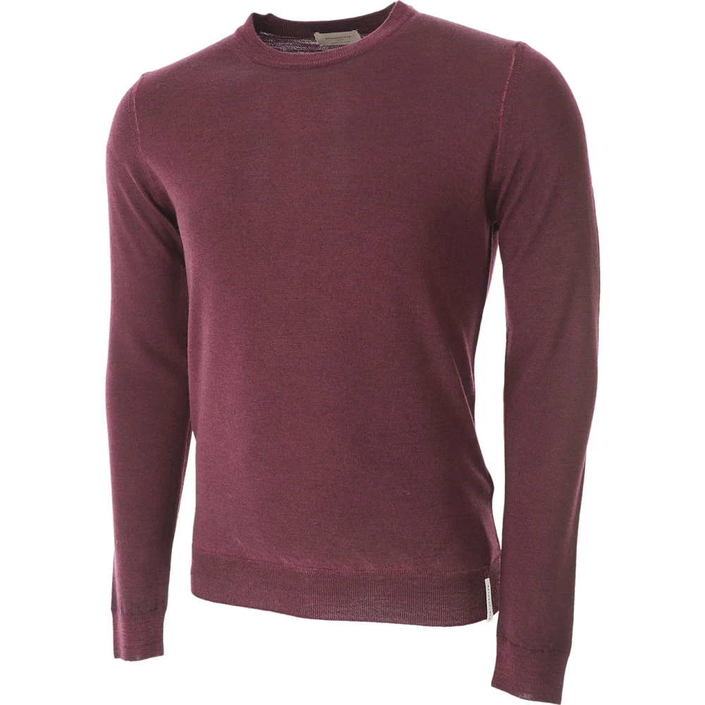 Brooksfield Round-neck Knitwear Red Heren