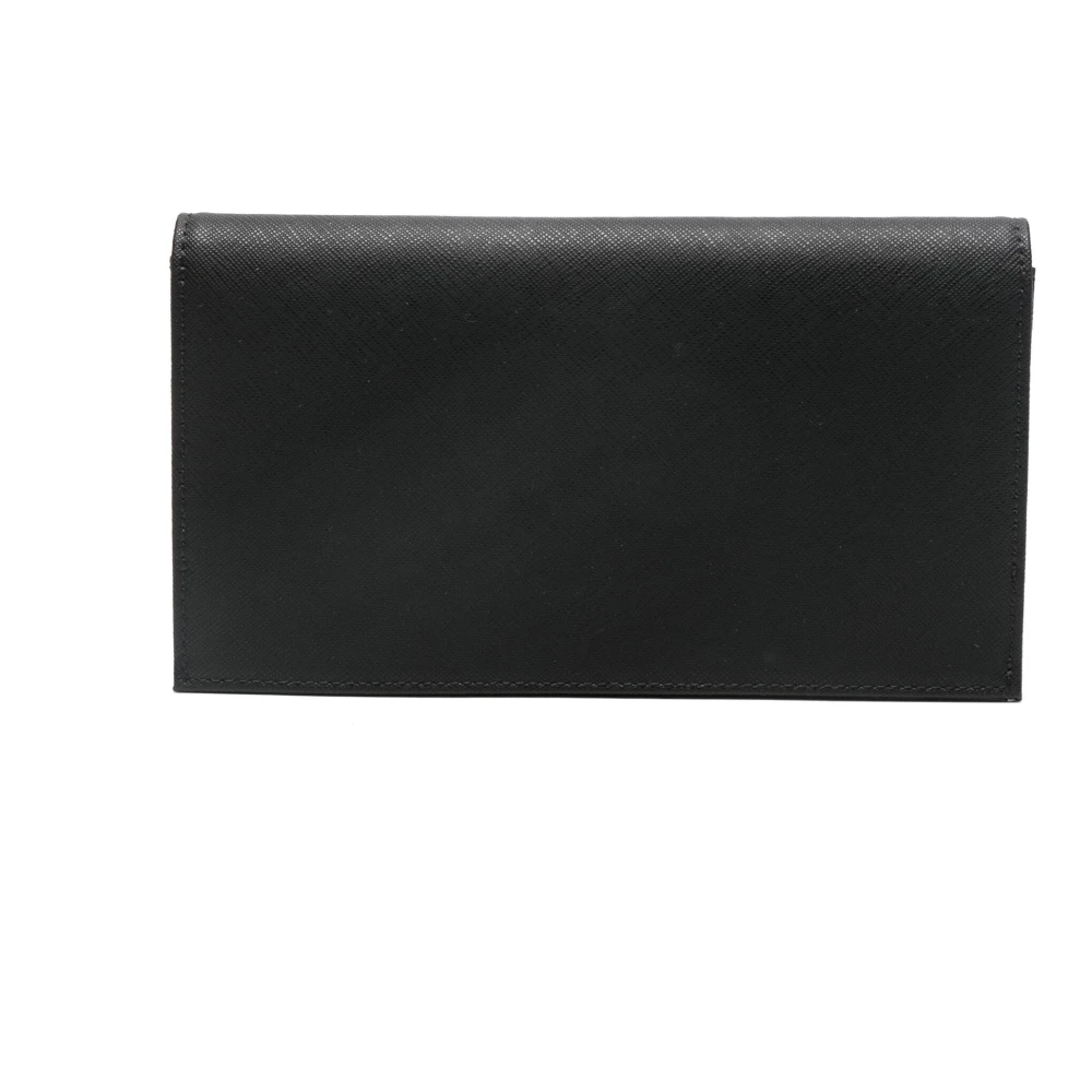 Emporio Armani Stijlvolle Yen Portemonnee voor Mannen Black Heren