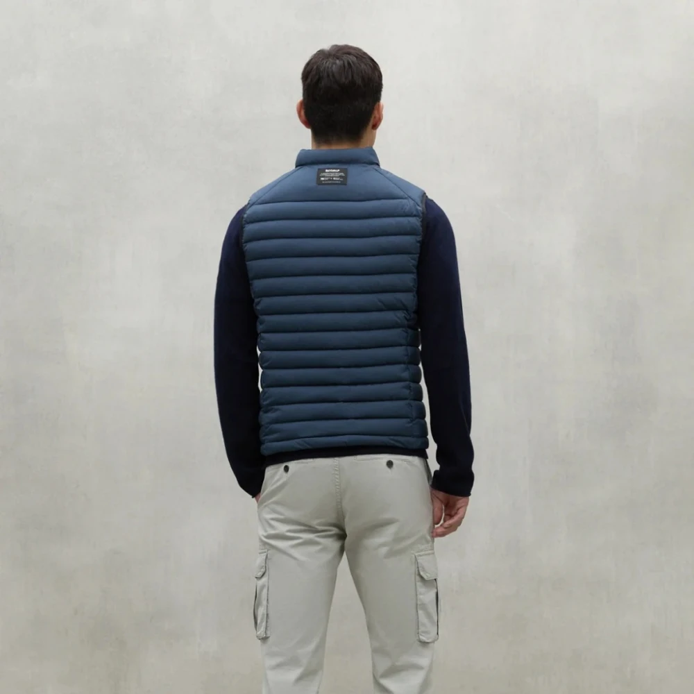 Ecoalf Stijlvolle Cardiff Vest voor Mannen Blue Heren