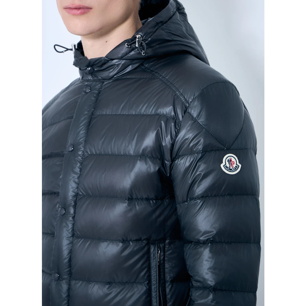 Moncler Gewatteerde Hooded Donsjas Black Heren