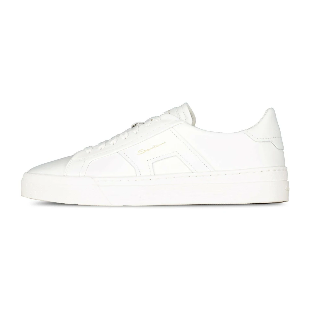 Santoni Sneakers med dubbelspänne White, Herr