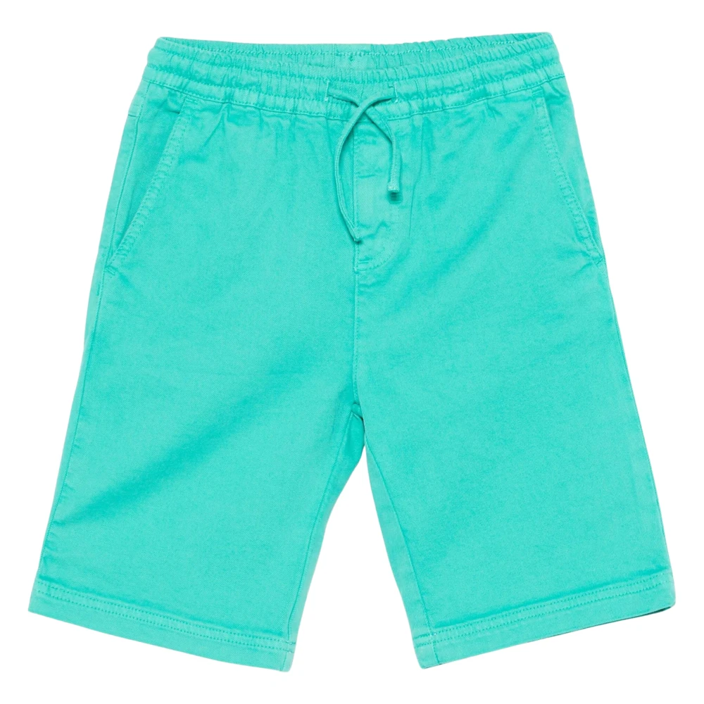 Stella Mccartney Boys Green Shorts, 4 Y, Logo Shorts For
