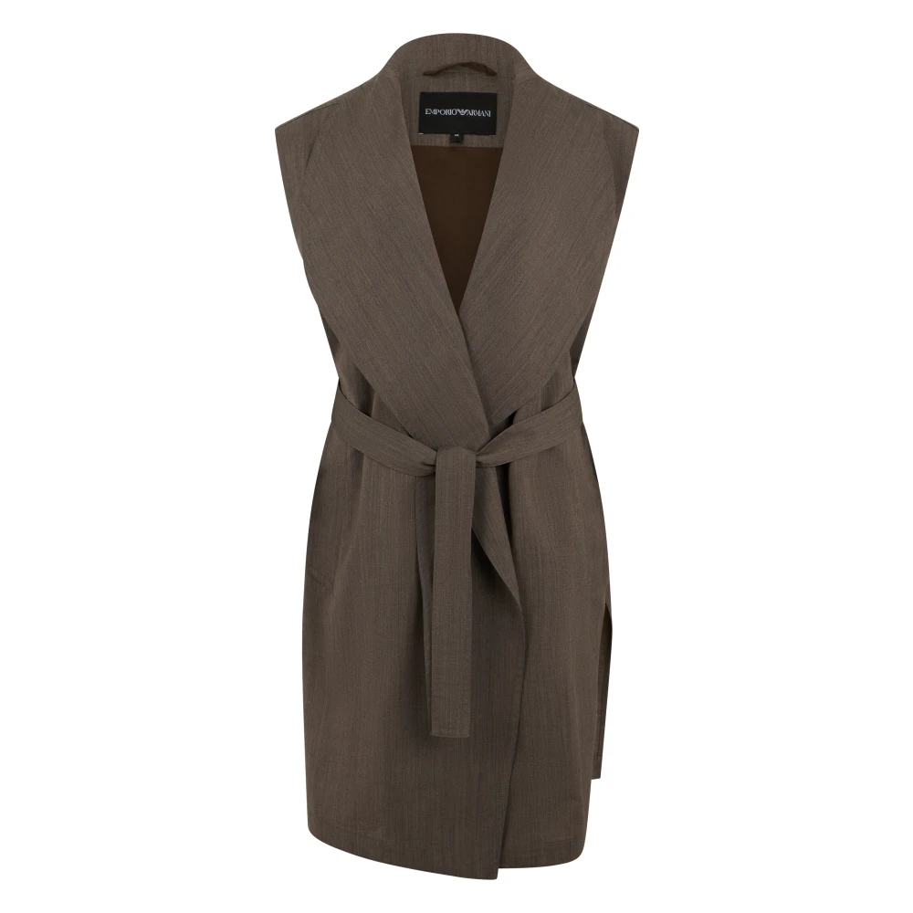 Emporio Armani Mujer Marrón Chaquetas, Talla: M