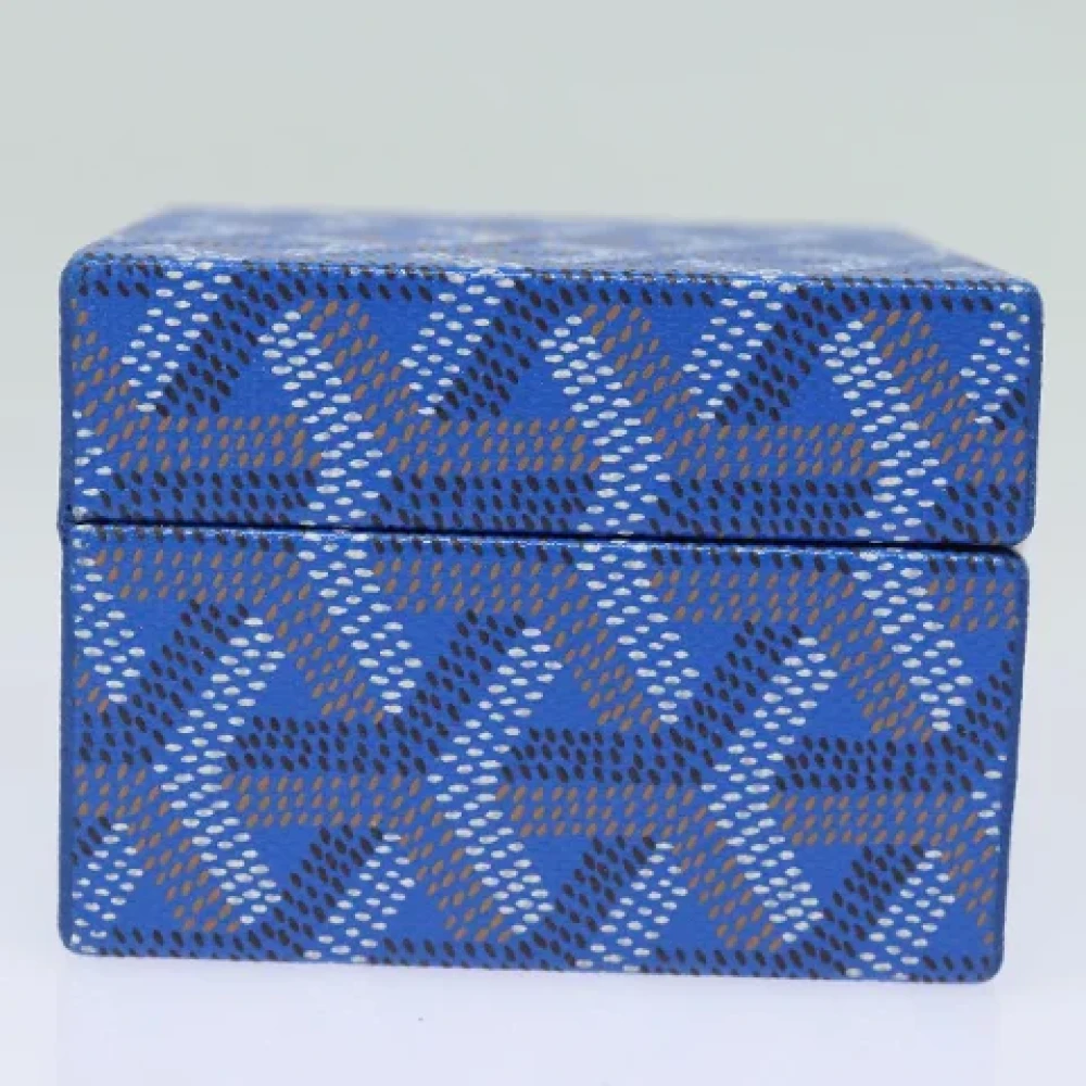 Goyard Vintage Pre-owned Leather pouches Blue Dames