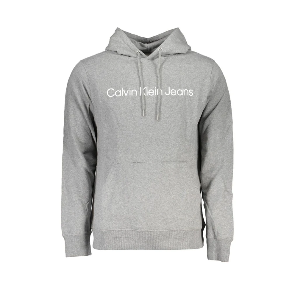 Calvin Klein Herren Grau Grigio Baumwoll-Sweatshirt Extra Groß - Bild 3