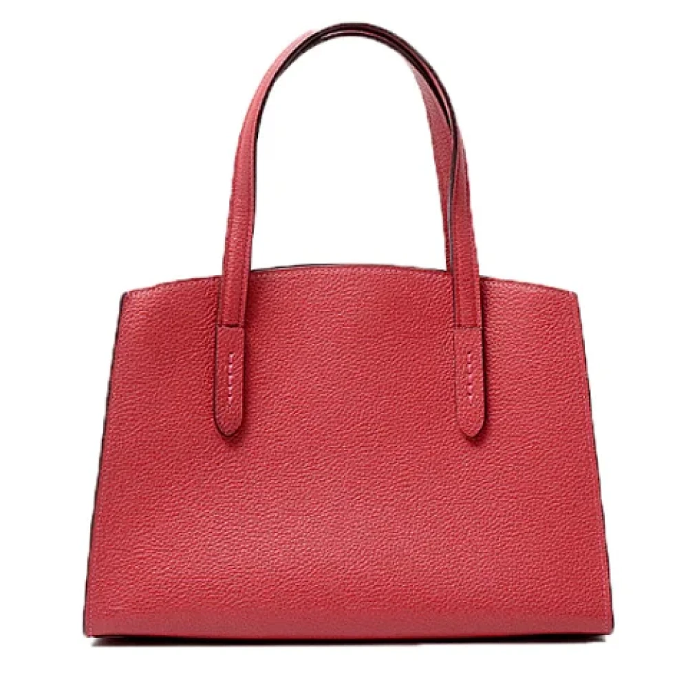 Coach Pre-owned Leather handbags Red Dames