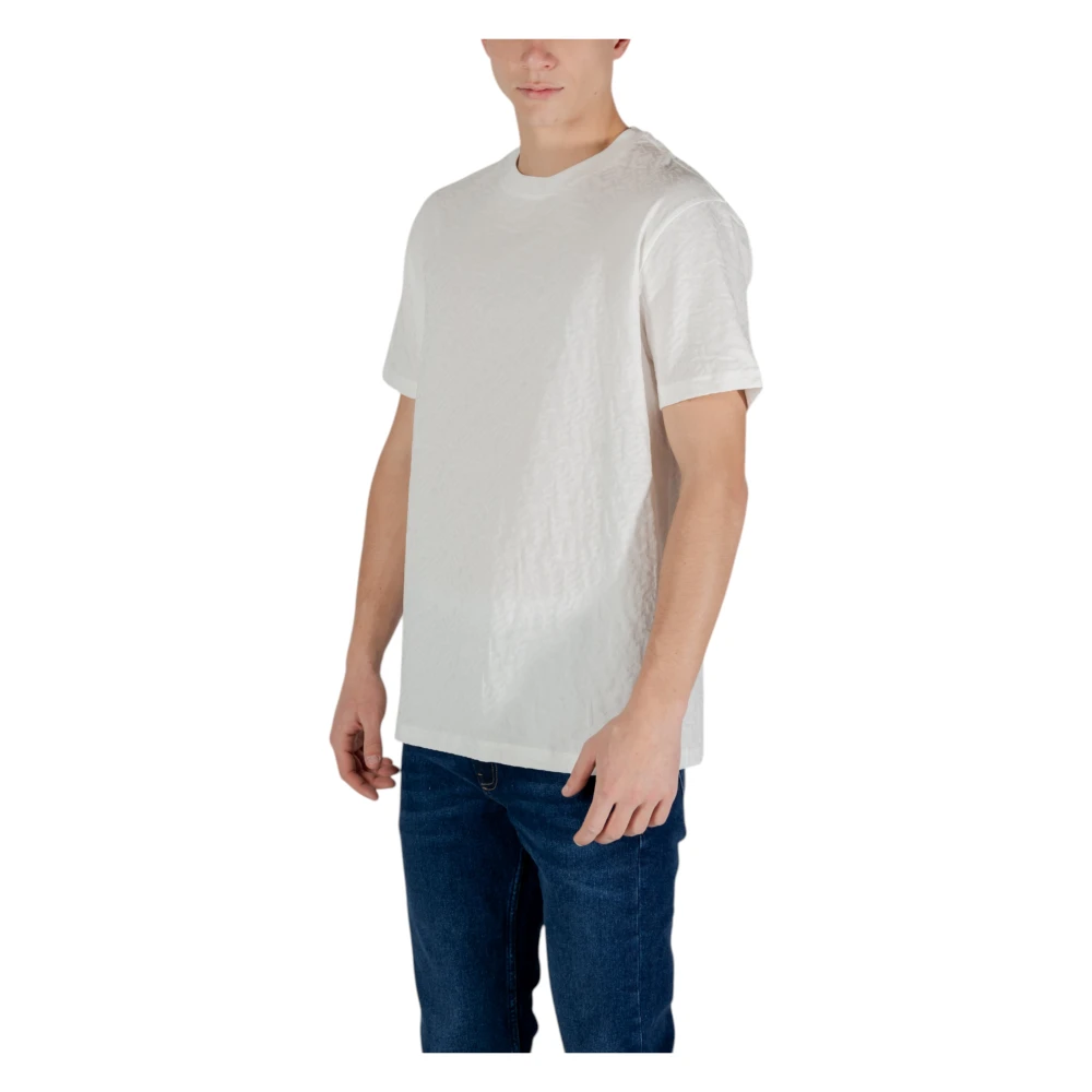 Armani Exchange Short Sleeve Cotton T-Shirt White Heren